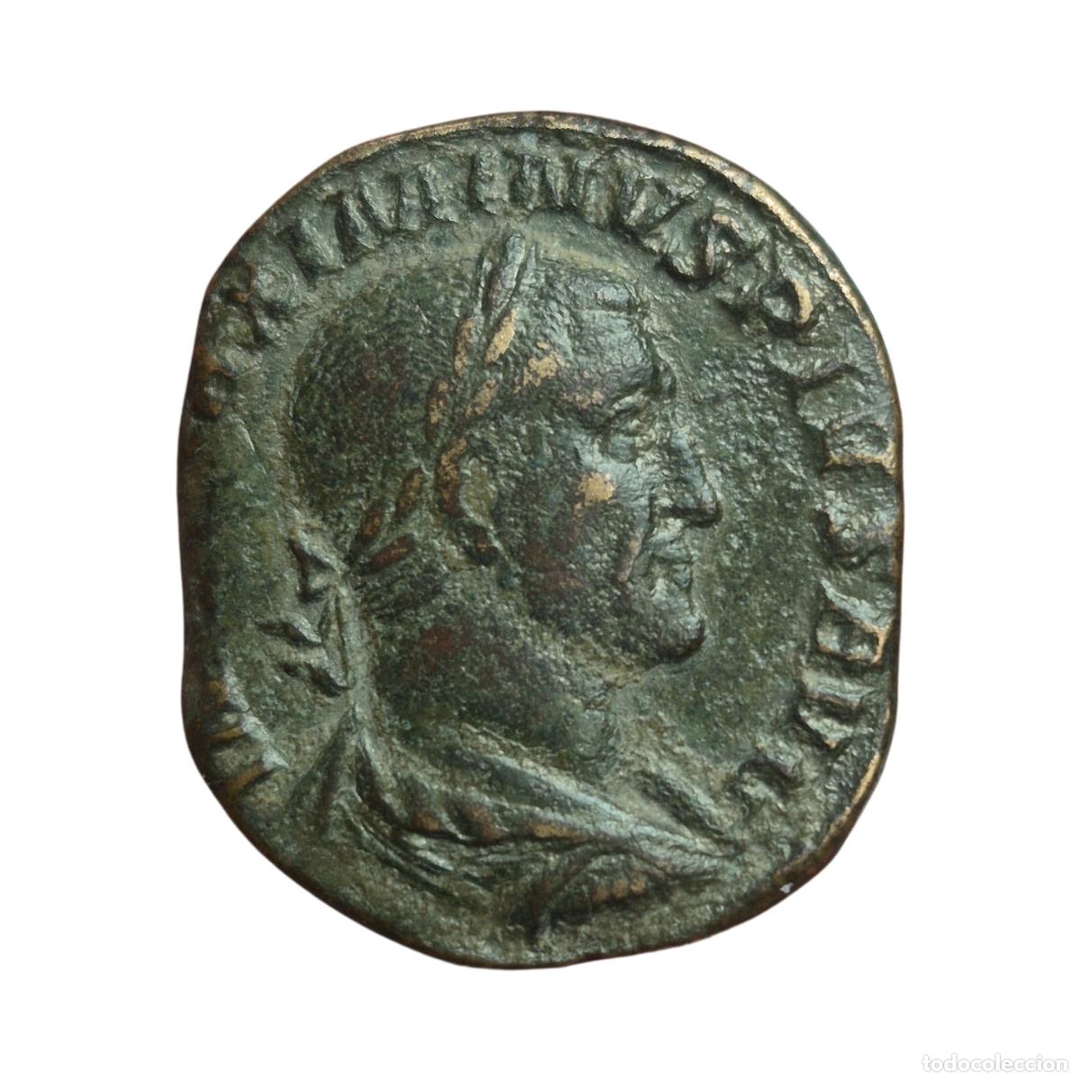 Monedas Imperio Romano: NT/ SESTERCIO MAXIMINO I REV. SALUS SEDENTE (A1161)