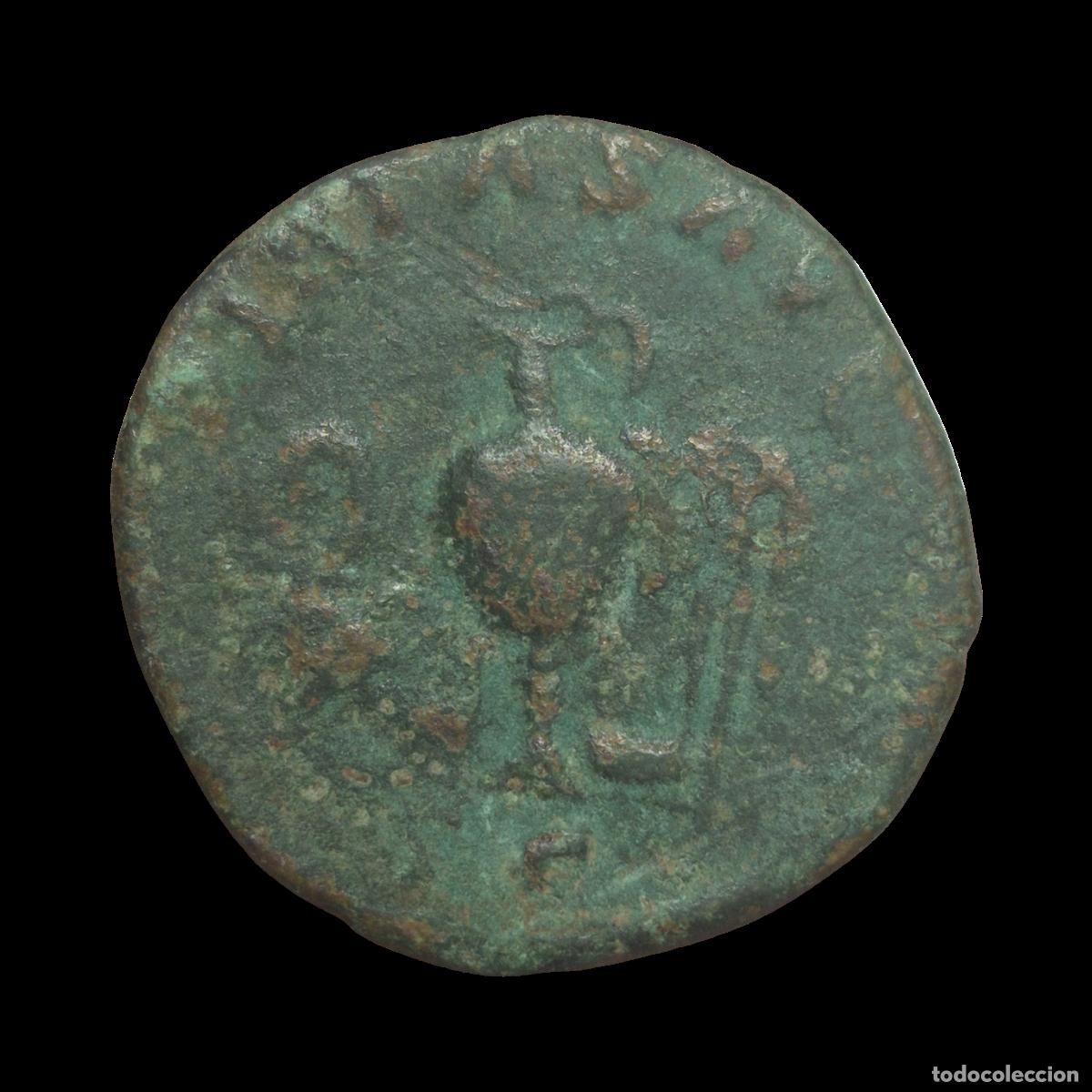 Monedas Imperio romano: NT/ SESTERCIO MAXIMO REV. IMPLEMENTOS RELIGIOSOS (A970) - Foto 2