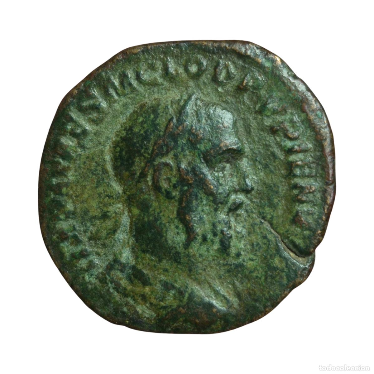 Roman Empire Coins: NT/ SESTERCIO PUPIENO REV. PAX SEDENTE (A972)