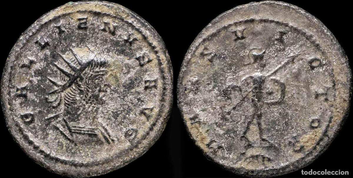 Moedas Imp&eacute;rio Romano: Antoniniano de Galieno - MARS VICTOR, Antioquia - 22 mm / 3.24 gr.