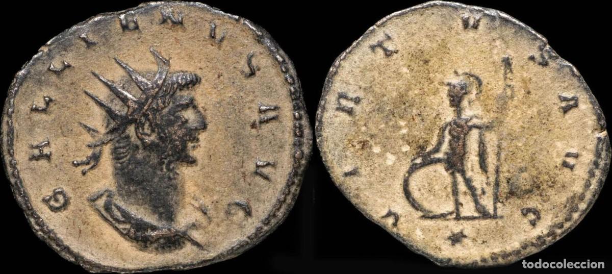 Moedas Imp&eacute;rio Romano: Antoniniano de Galieno - VIRTVS AVG - 20 mm / 2.51 gr.