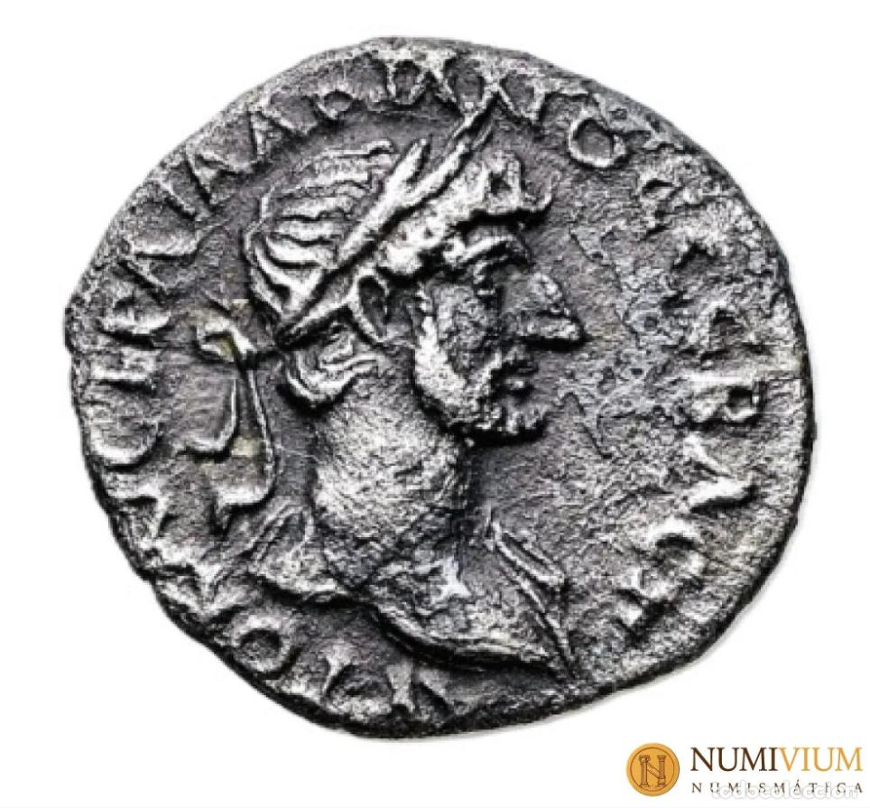 Monedas Imperio Romano: Adriano &middot; Hemidracma &middot; 117&ndash;138 d.C. Cesarea (Capadocia)