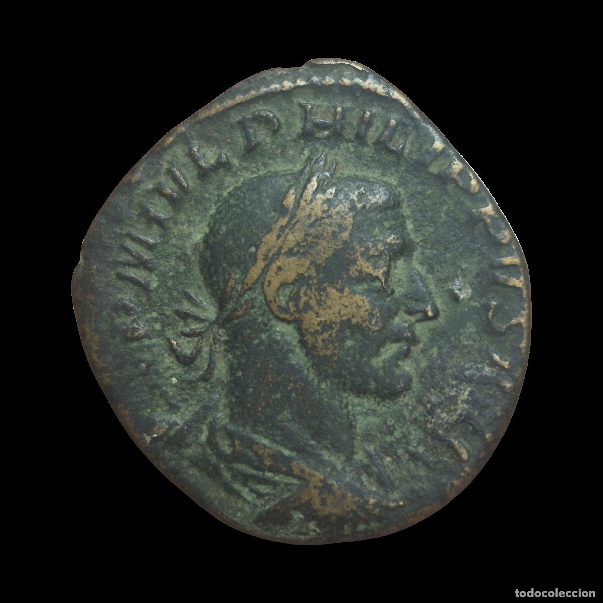 Monedas Imperio Romano: NT/ SESTERCIO FILIPO I REV. VICTORIA (A975)