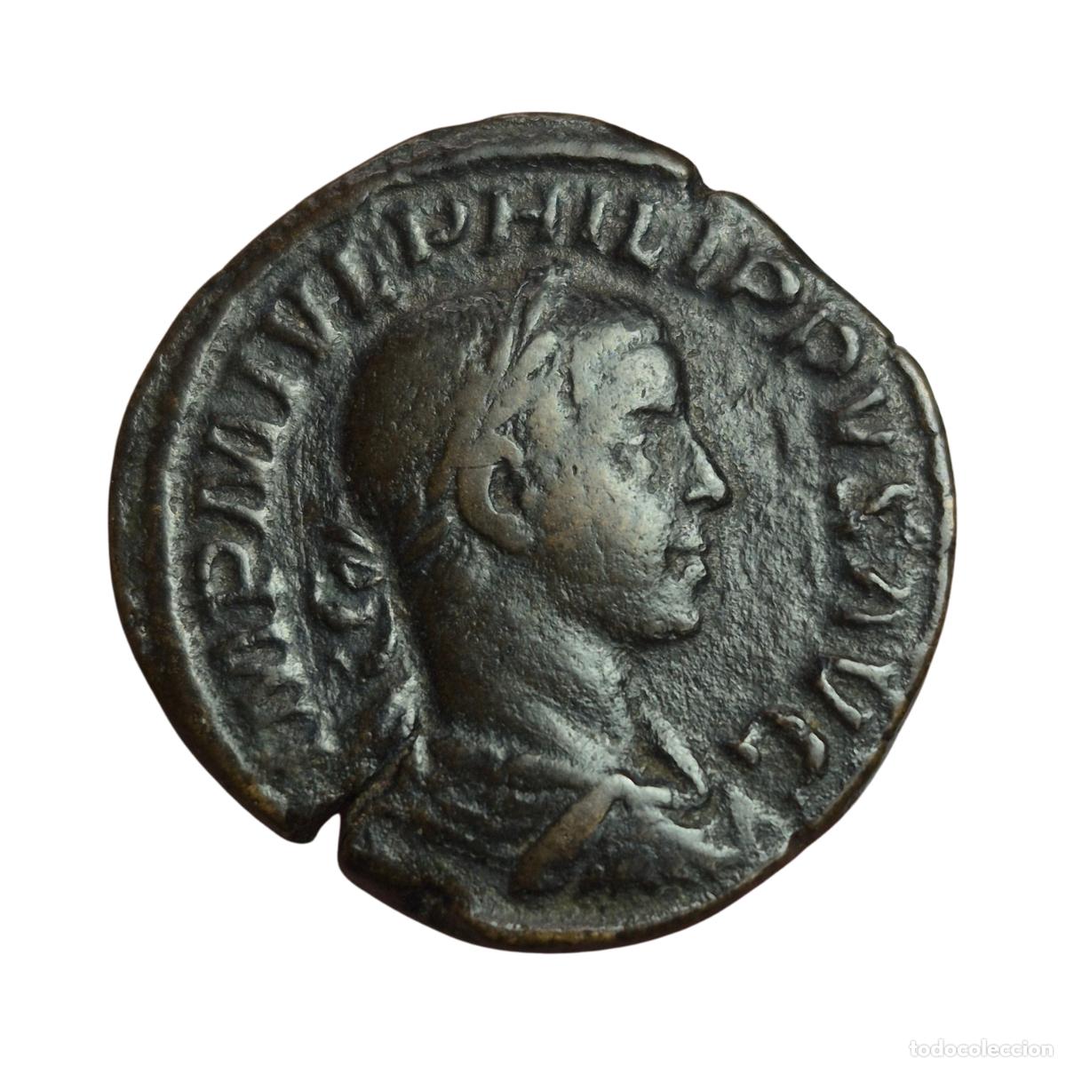 Monedas Imperio Romano: NT/ SESTERCIO FILIPO II REV. FILIPO I Y II SEDENTES (A1170)