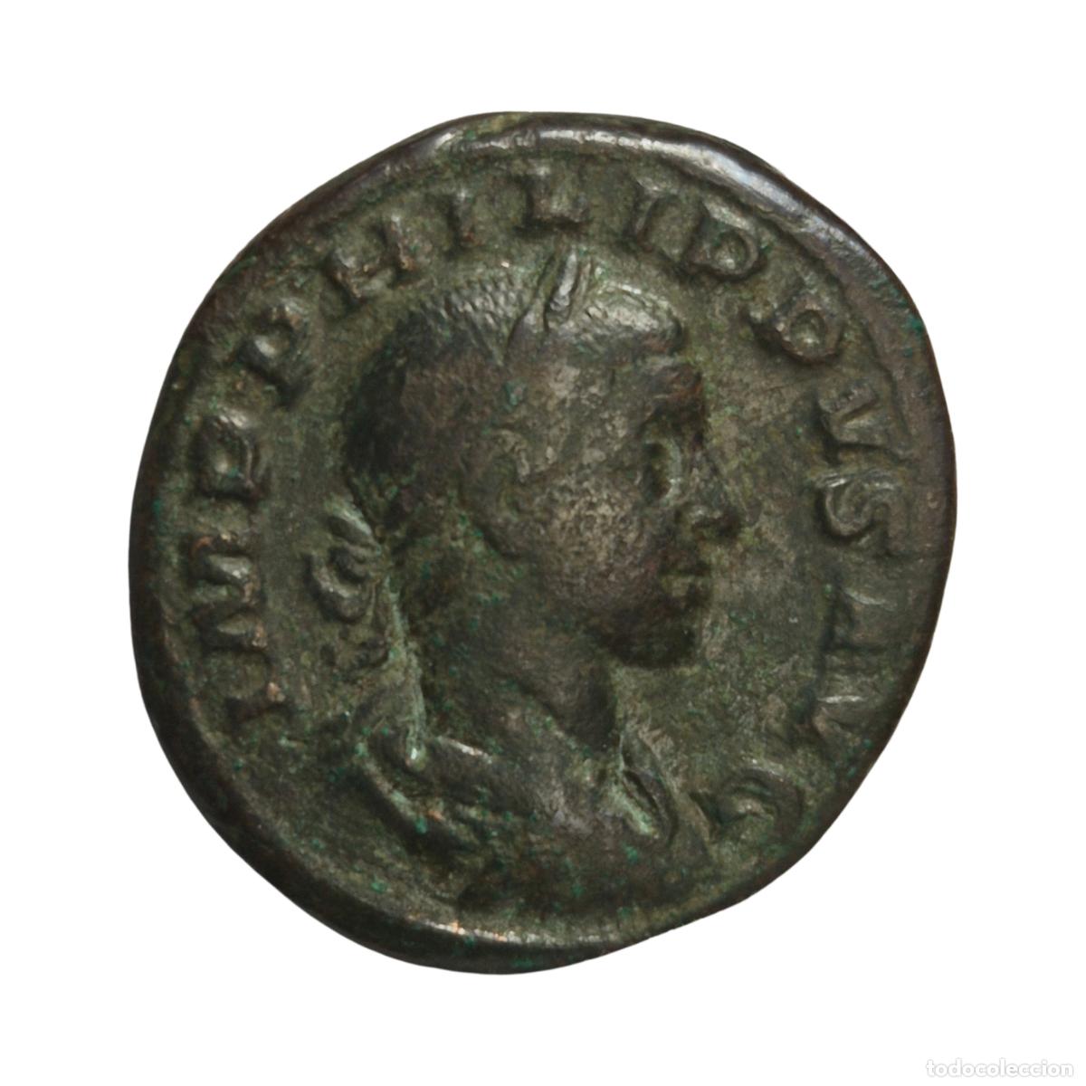 Monedas Imperio Romano: NT/ AS FILIPO II REV. PAX ESTANTE (A977)