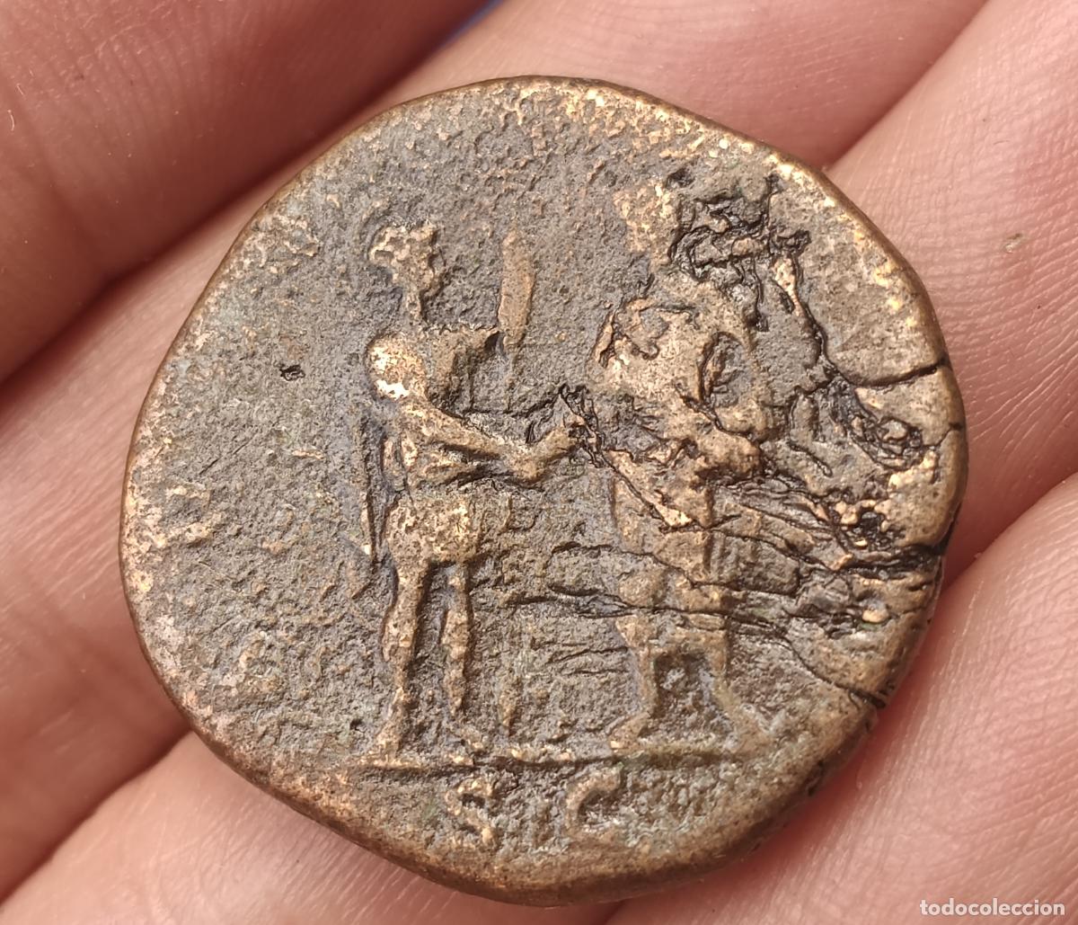 Monedas Imperio romano: Sestercio de Adriano - Foto 2