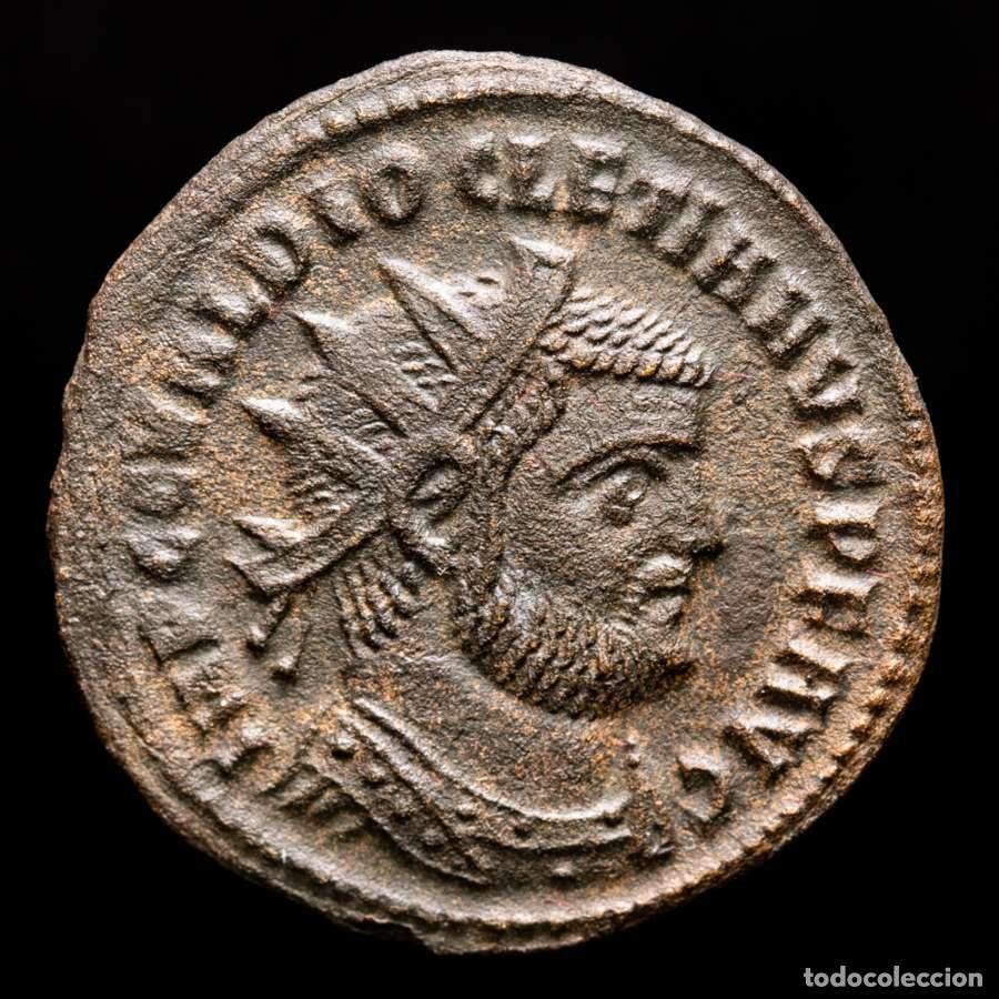Monedas Imperio Romano: Diocleciano, antoniniano. Cizico, 288-289 d.C. CONCORDIA MILITVM