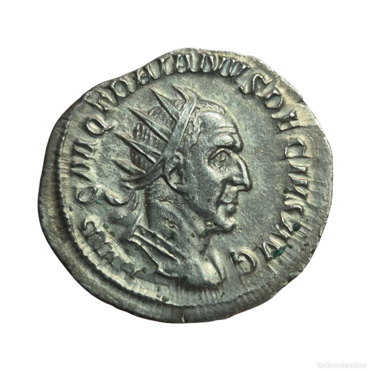 Monedas Imperio Romano: NT/ ANTONINIANO TRAJANO DECIO REV. UBERITAS ESTANTE (A1171)