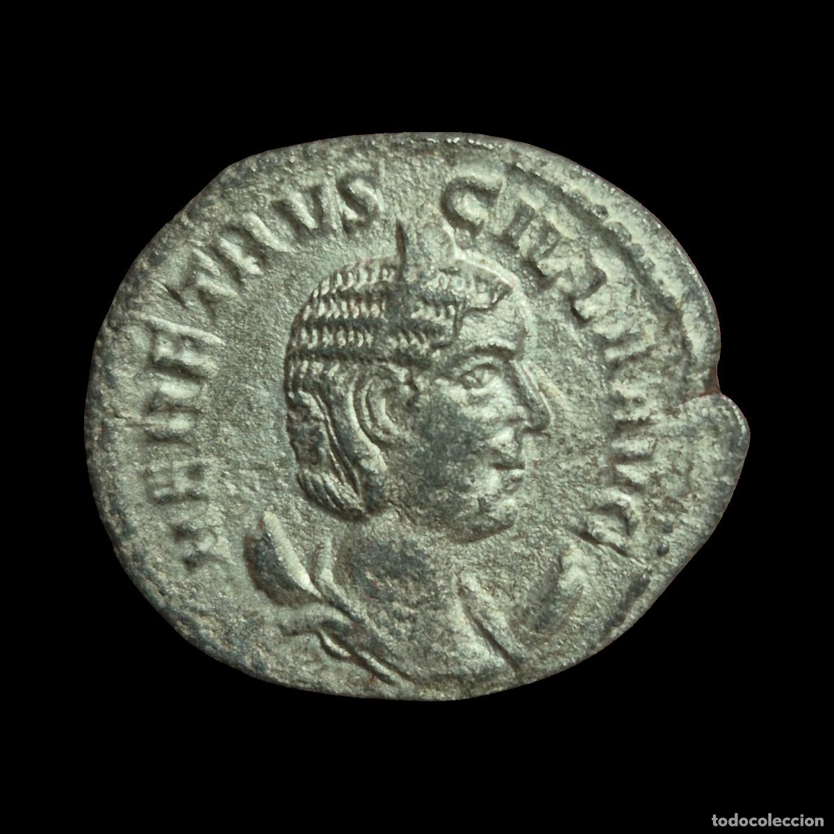 Monedas Imperio Romano: NT/ ANTONINIANO HERENNIA ETRUSCILA REV. PUDICITIA SEDENTE (A979)