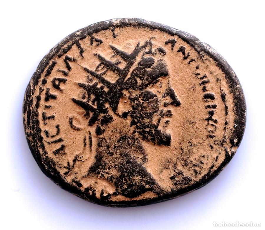 Monedas Imperio Romano: SC-Roma. Antonino Pio. Bronce. Antioquia 145-147. MBC+/VF+ Cobre 9,34 g.