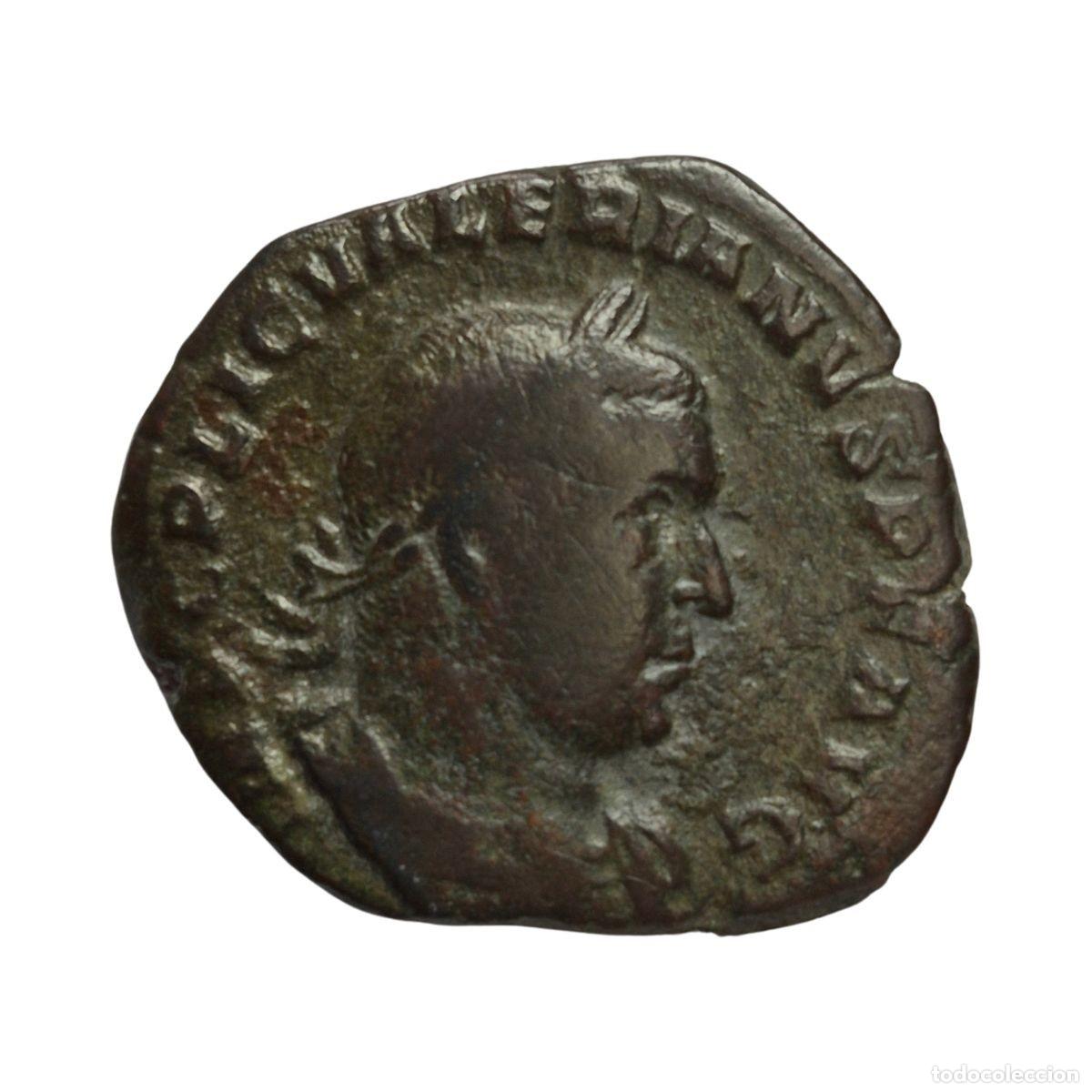Monedas Imperio Romano: NT/ SESTERCIO VALERIANO I REV. VICTORIA ESTANTE (A985)