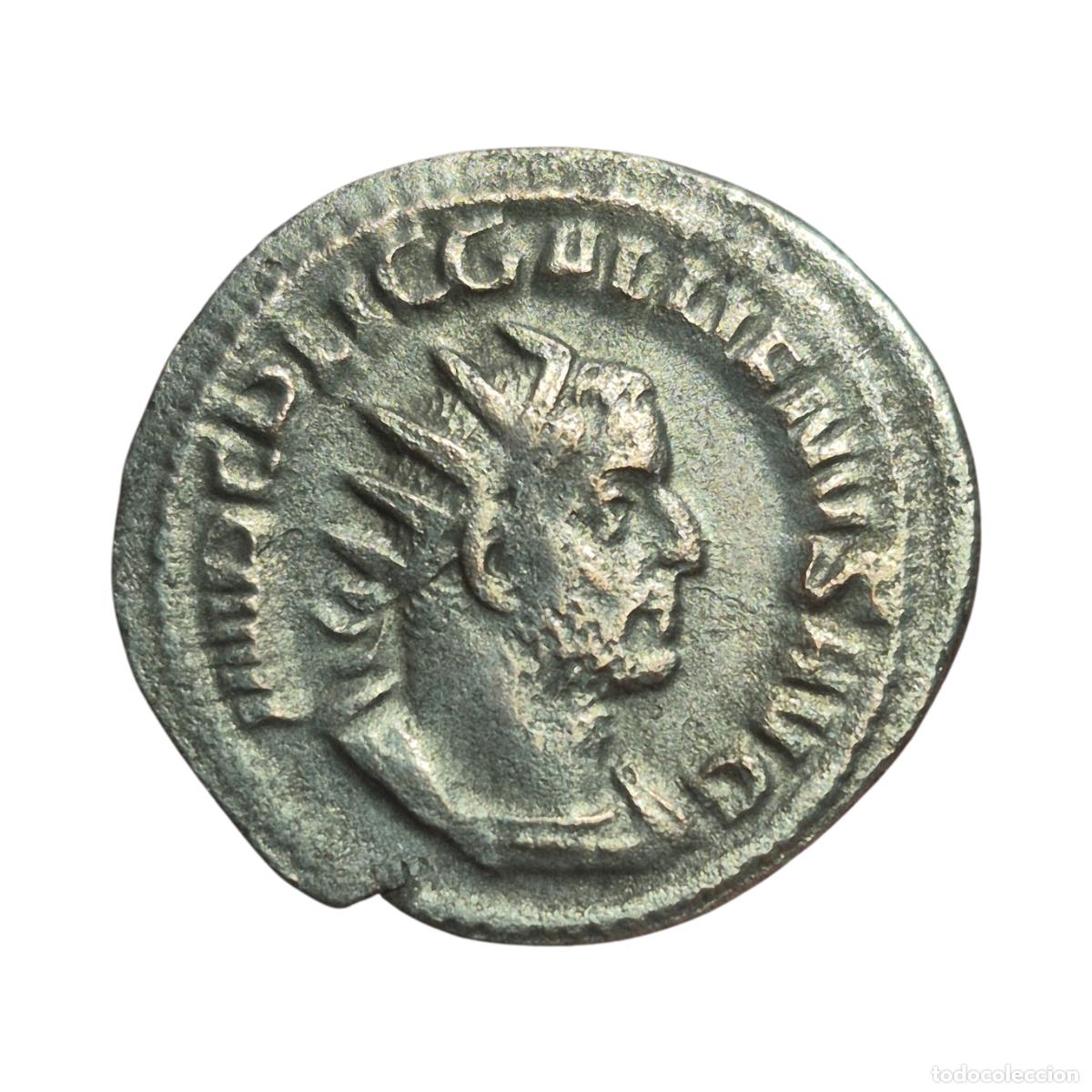 Monedas Imperio Romano: NT/ ANTONINIANO PLATA GALIENO REV. VIRTUS ESTANTE (A1174)