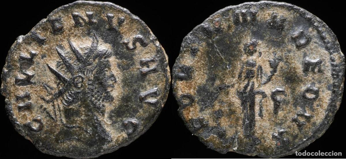 Moedas Imp&eacute;rio Romano: Antoniniano de Galieno - FORTVNA REDVX - 22 mm / 3.26 gr.
