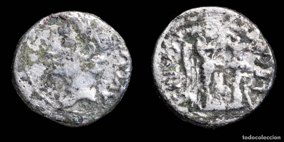 Monedas Imperio Romano: Augustus, Emerita Augusta (Merida) Ar Quinarius - 13 mm / 1.68 gr.