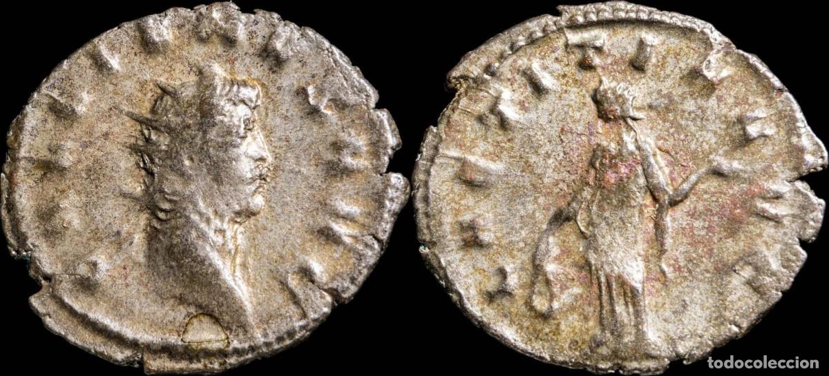 Moedas Imp&eacute;rio Romano: Antoniniano de Galieno - LAETITIA AVG - 21 mm / 2.18 gr.