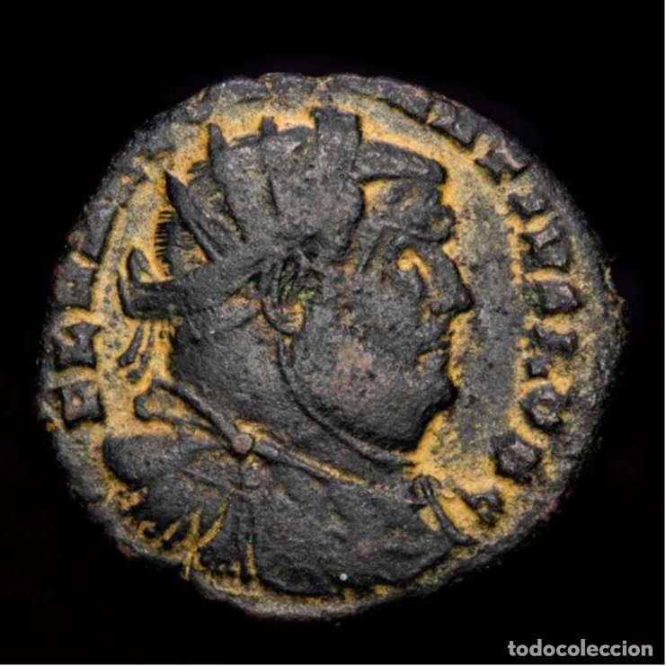 Monedas Imperio Romano: Constancio I. C&eacute;sar, 293-305 d. C. &AElig; Follis radiado Cartago VOT X FK