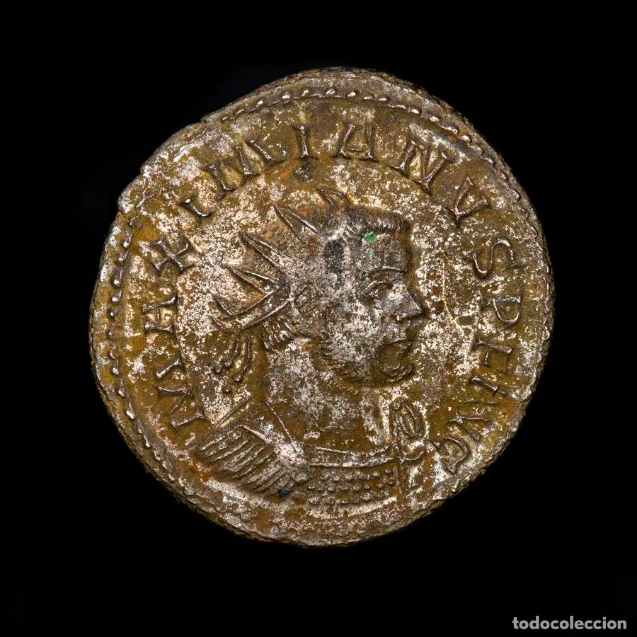 Monedas Imperio Romano: Imperio Romano - Maximiano. Antoniniano AE. PAX AVG A. Lugdunum.