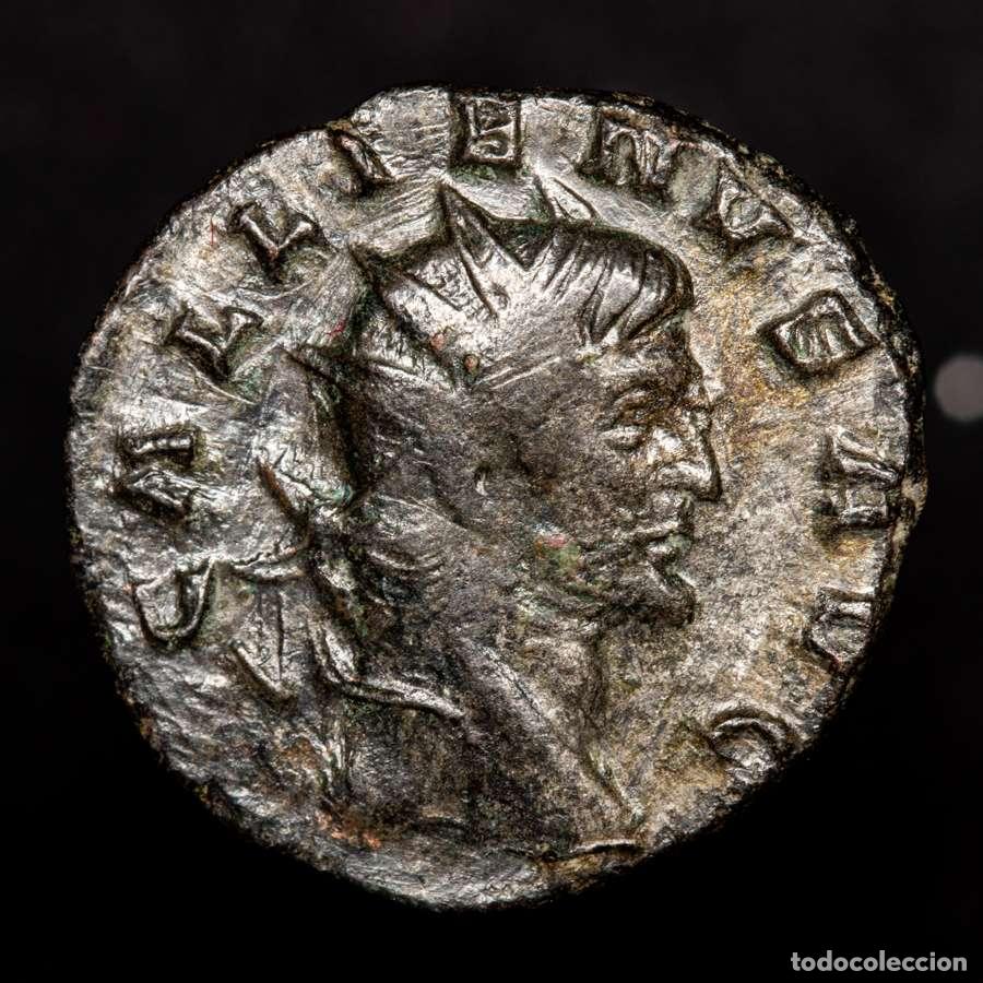 Monedas Imperio Romano: Galieno. 253-268 dC. BI Antoniniano Siscia. PROVI AVG Providencia