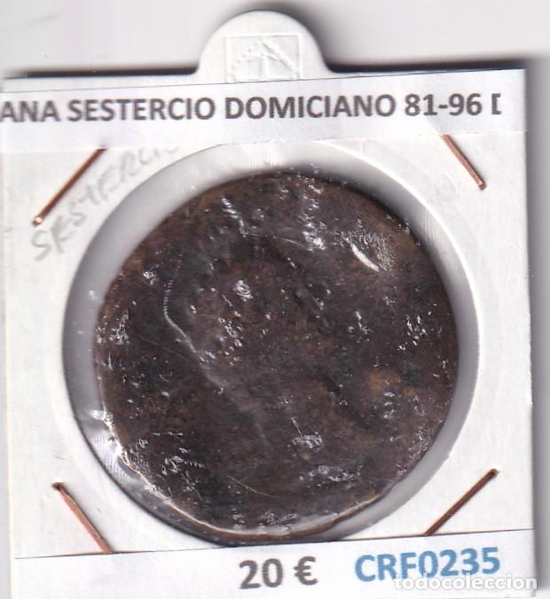 Monedas Imperio Romano: CRF0235 MONEDA ROMANA SESTERCIO DOMICIANO 81-96 DC