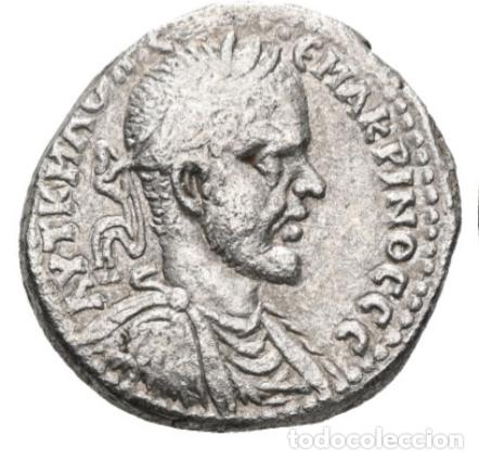 Monedas Imperio Romano: Imperio Romano &middot; Macrino &middot; Tetradracma Provincial &middot; Berea &middot; 217-218 d.C.