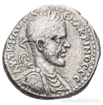 Monedas Imperio Romano: Imperio Romano &middot; Macrino &middot; Tetradracma Provincial &middot; Berea &middot; 217-218 d.C.
