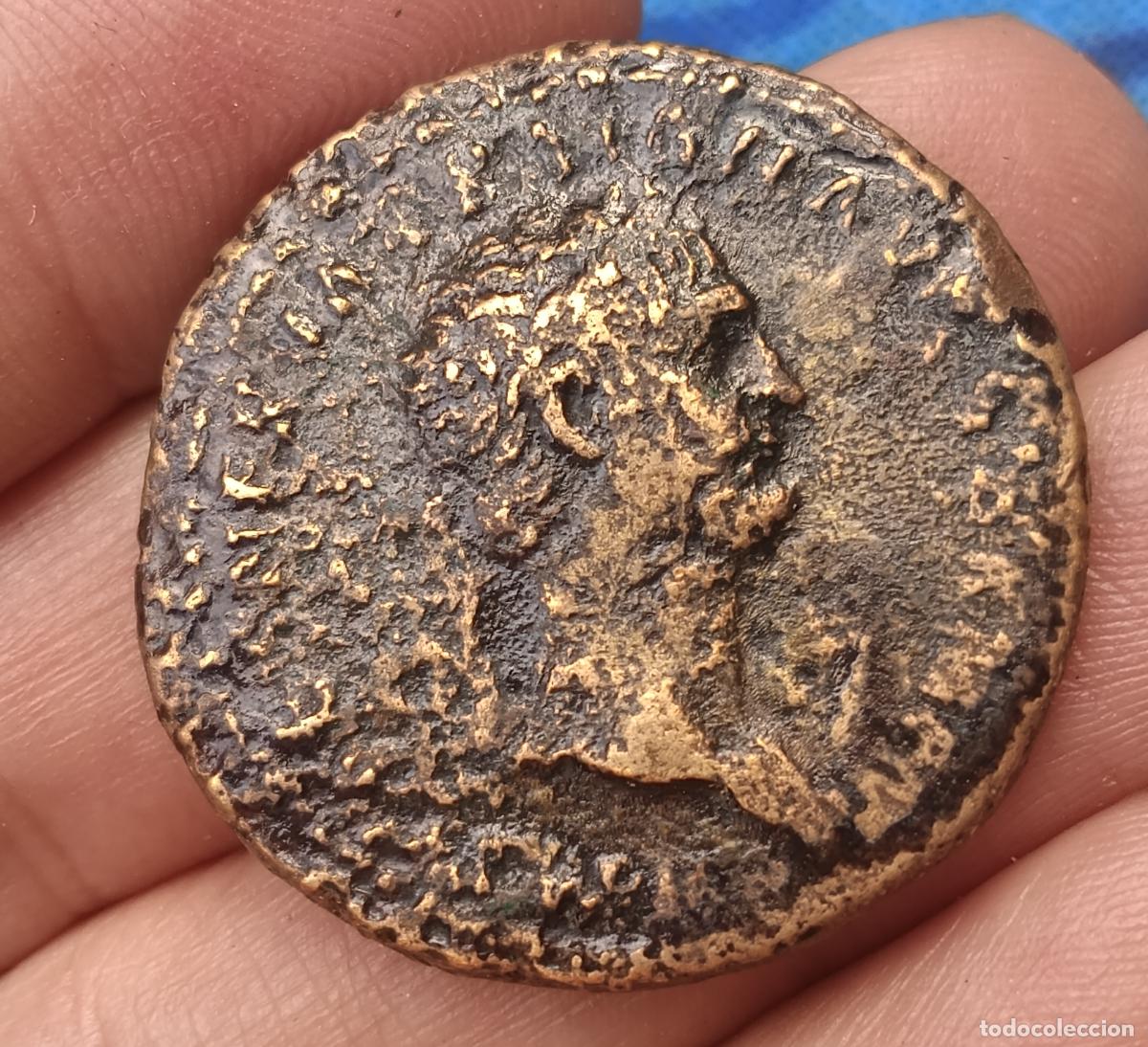 Monedas Imperio Romano: Sestercio romano de Trajano