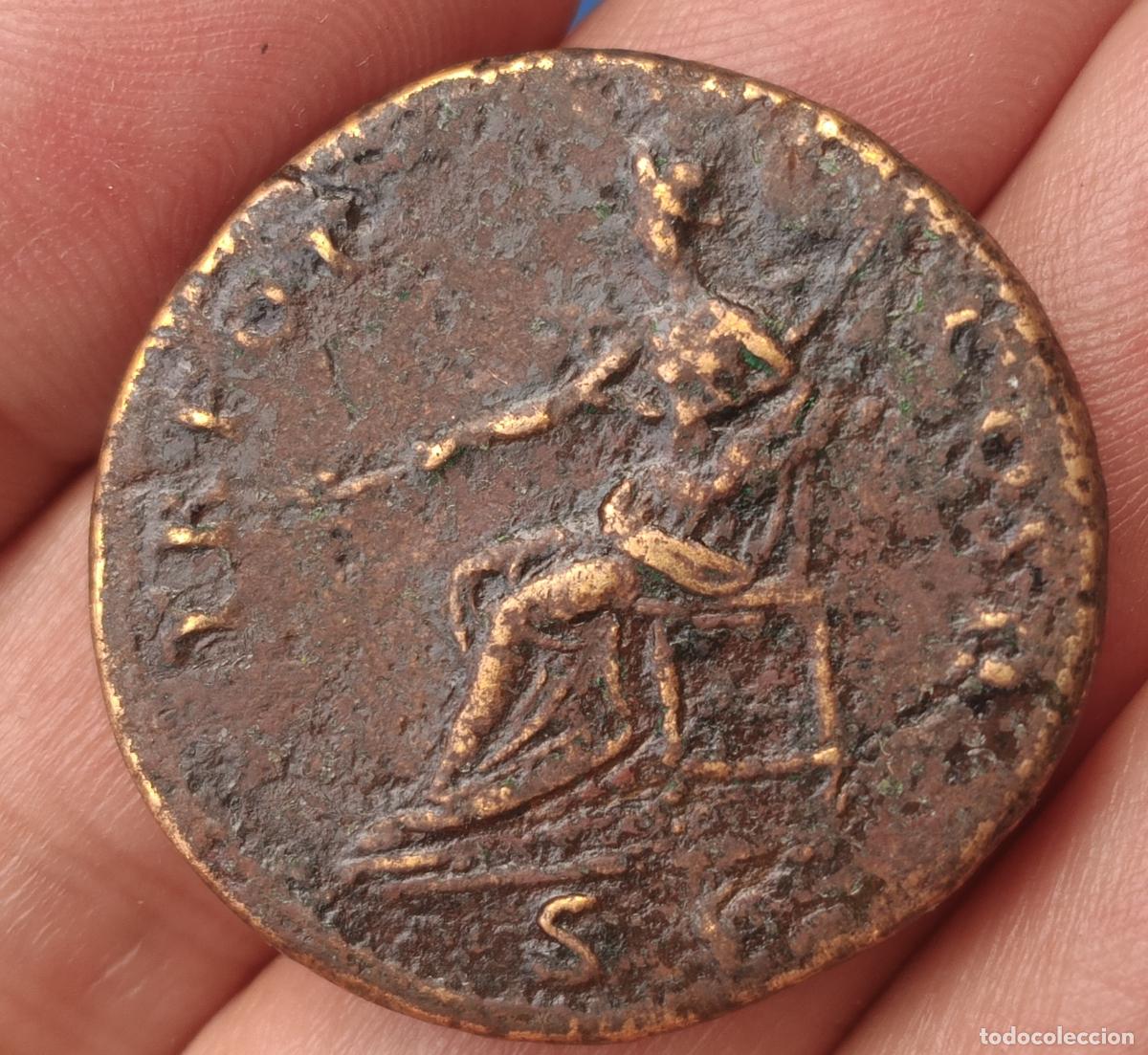 Monedas Imperio Romano: Sestercio romano de Trajano