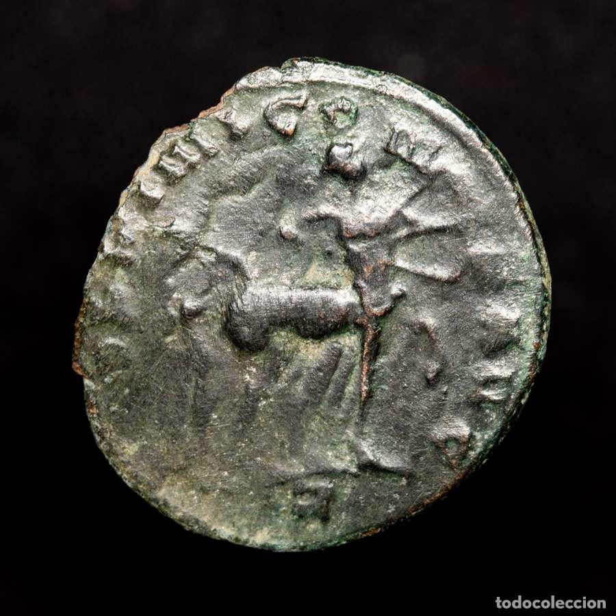 Moedas Imp&eacute;rio Romano: Galieno 253-268 Antoniniano. APOLLINI CONS AVG Z centauro (7308)