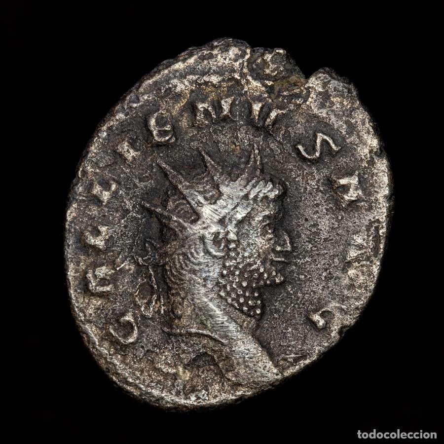Moedas Imp&eacute;rio Romano: Imperio Romano - Galieno, antoniniano. Roma, FELICIT PVBL / T