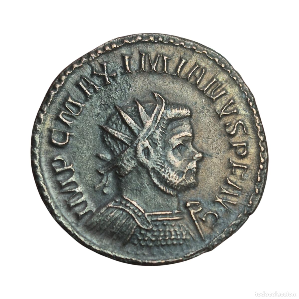 Monedas Imperio Romano: NT/ ANTONINIANO MAXIMIANO HERCULEO REV. PAX ESTANTE (A1181)