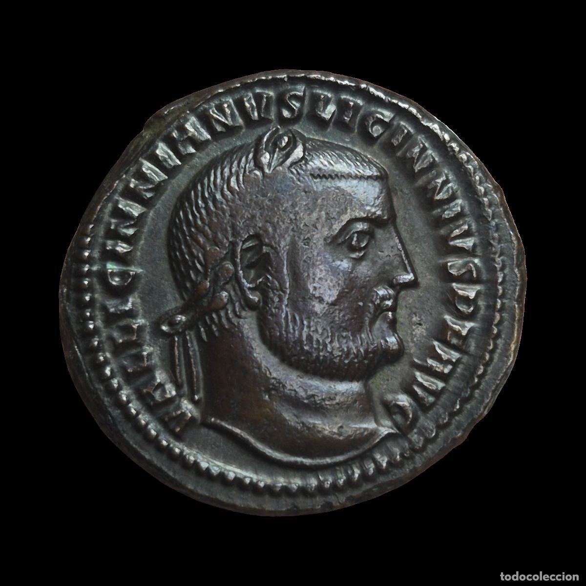 Monedas Imperio Romano: NT/ FOLLIS LICINIO I REV. GENIO ESTANTE (A1001)