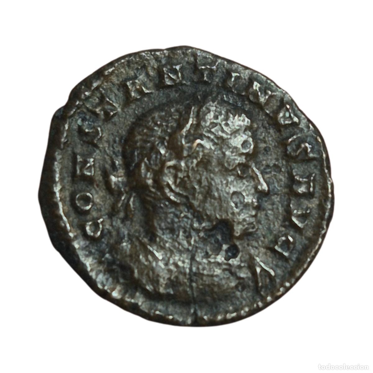 Monedas Imperio Romano: NT/ 1/4 FOLLIS CONSTANTINO I REV. VOT X RARISIMA (A1197)