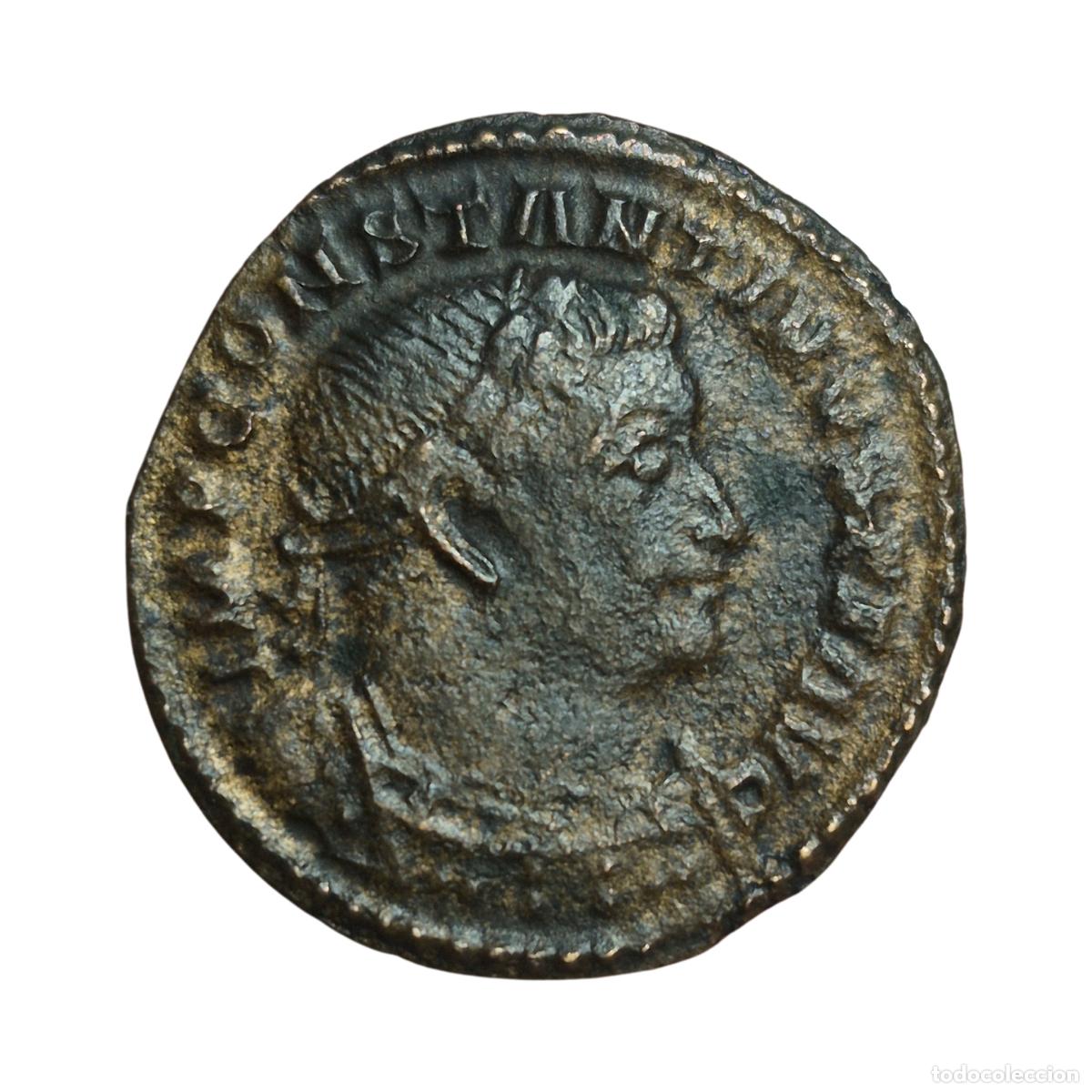 Monedas Imperio romano: NT/ FOLLIS CONSTANTINO I REV. MARTE AVANZANDO (A1195)
