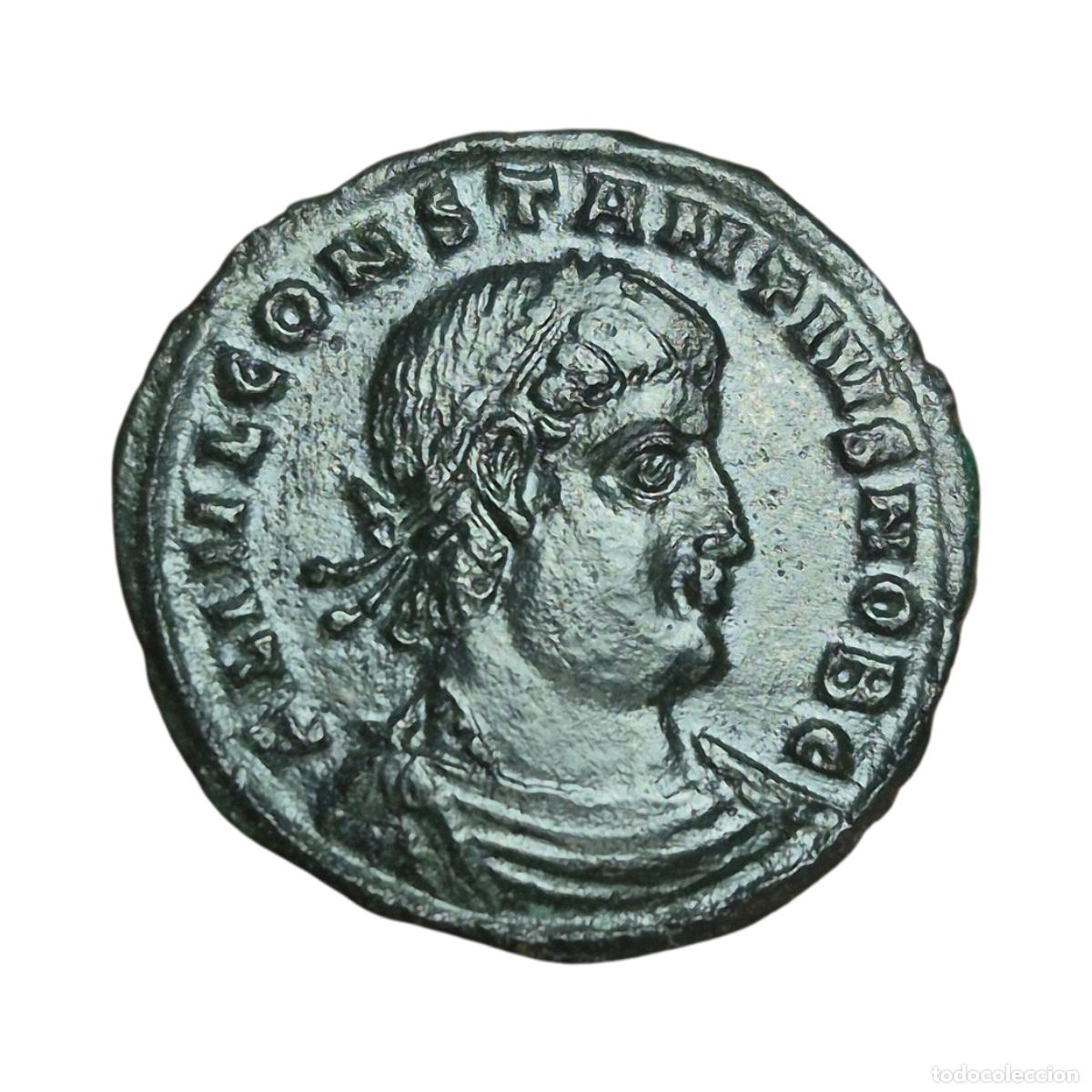 Monedas Imperio romano: NT/ FOLLIS CONSTANTINO II REV. 2 SOLDADOS (A1199)
