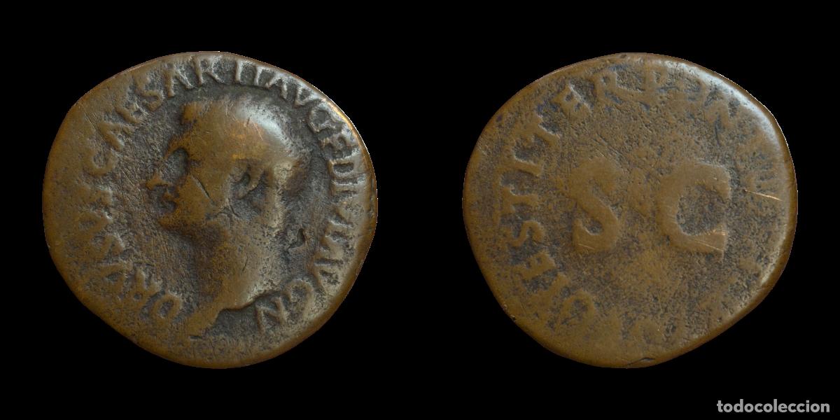 Monedas Imperio romano: NT/ AS DRUSO REV. SC (A1090) - Foto 3