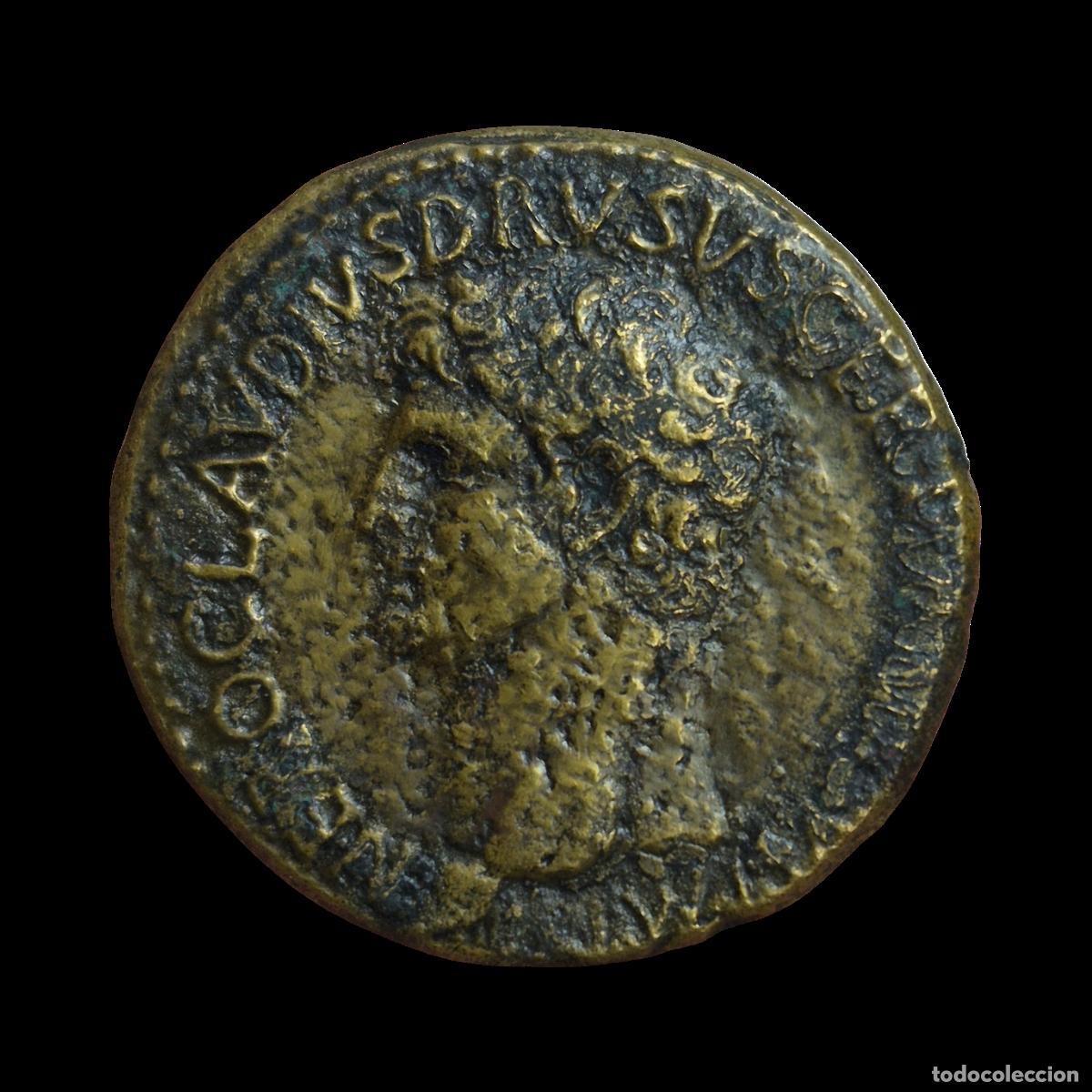 Monedas Imperio romano: NT/ SESTERCIO NERON DRUSO REV. CLAUDIO SEDENTE (A1091)