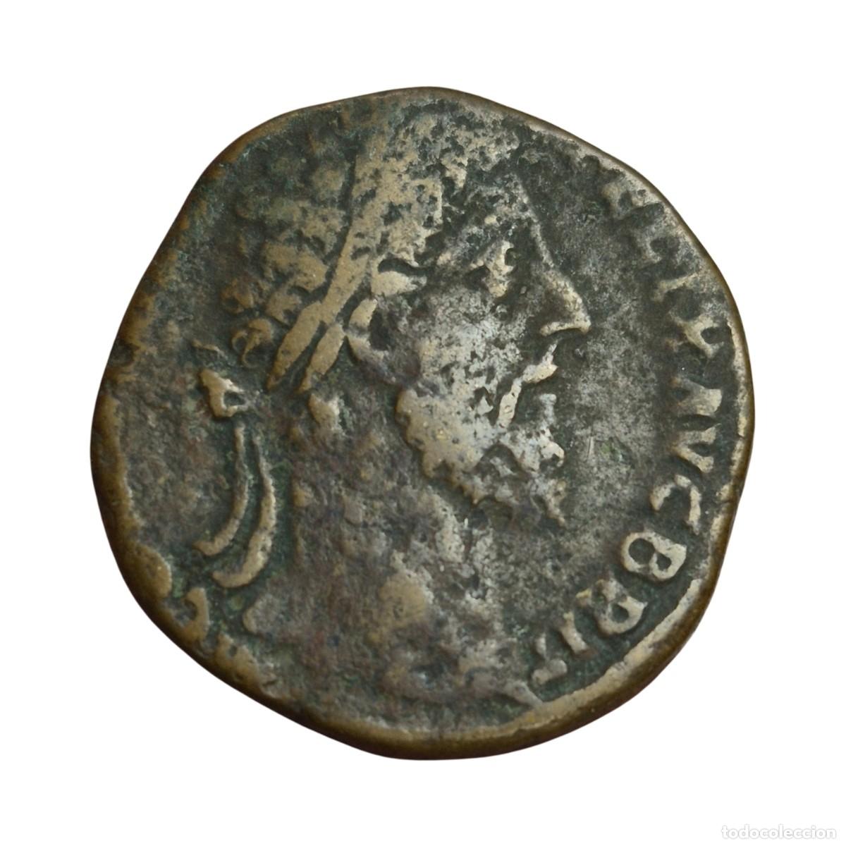 Monedas Imperio romano: NT/ SESTERCIO COMODO REV. ROMA ESTANTE (A1145)