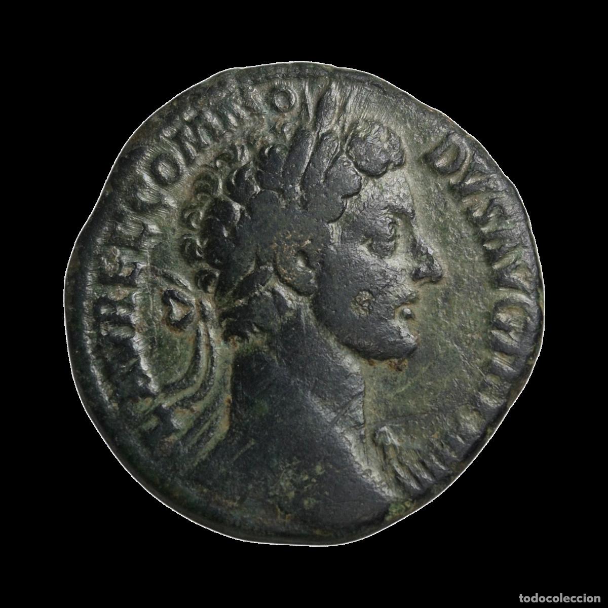 Monedas Imperio romano: NT/ SESTERCIO COMODO REV. MINERVA ESTANTE (A955)
