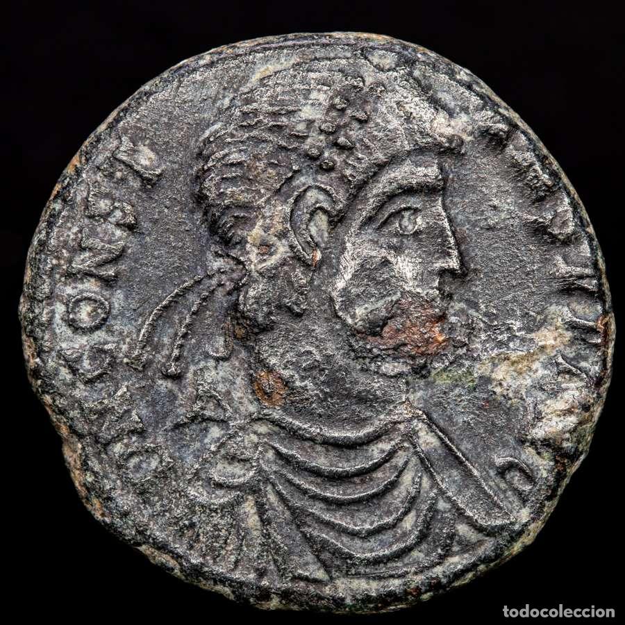 Monedas Imperio romano: Constante Maiorina Roma 337-350 FEL TEMP REPARATIO // RQ Galera