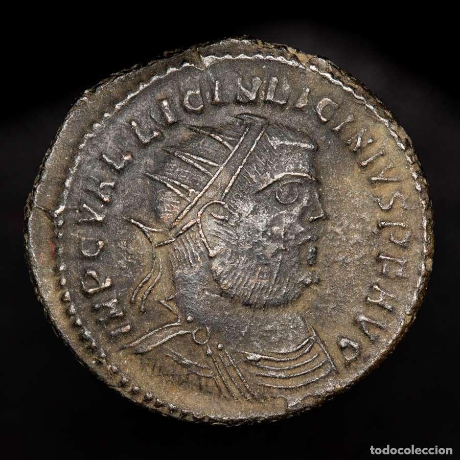 Monedas Imperio romano: Licinio I, follis radiado. Heraclea. XII&Gamma; / SMH&Gamma;. IOVI CONSERVATORI