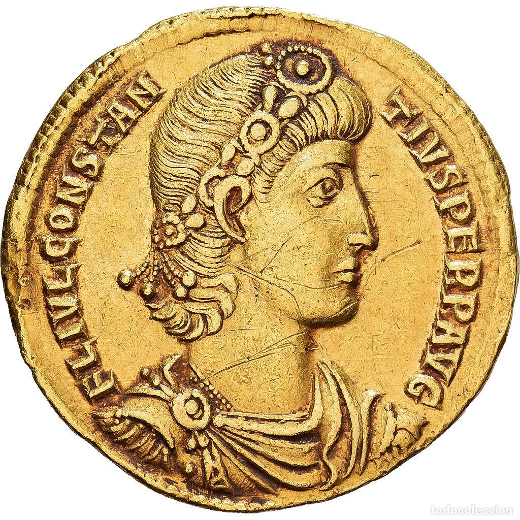 Monedas Imperio romano: [#982142] Roman Empire, Constantius II, Solidus, 347-355, Antioch, Oro, EBC, RIC:84