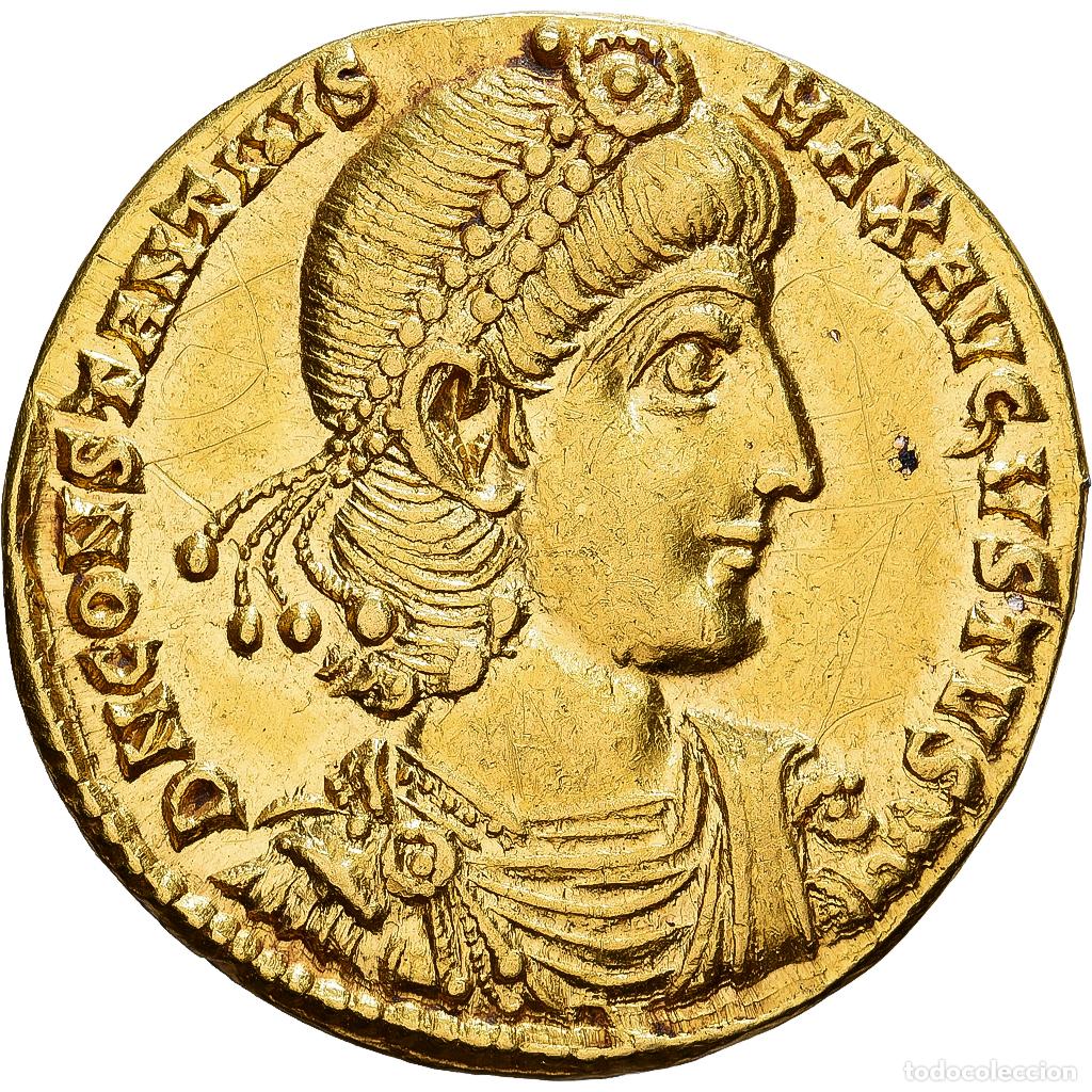 Monedas Imperio romano: [#982169] Roman Empire, Constantius II, Solidus, 350-355, Thessalonica, Oro, EBC, RIC:150