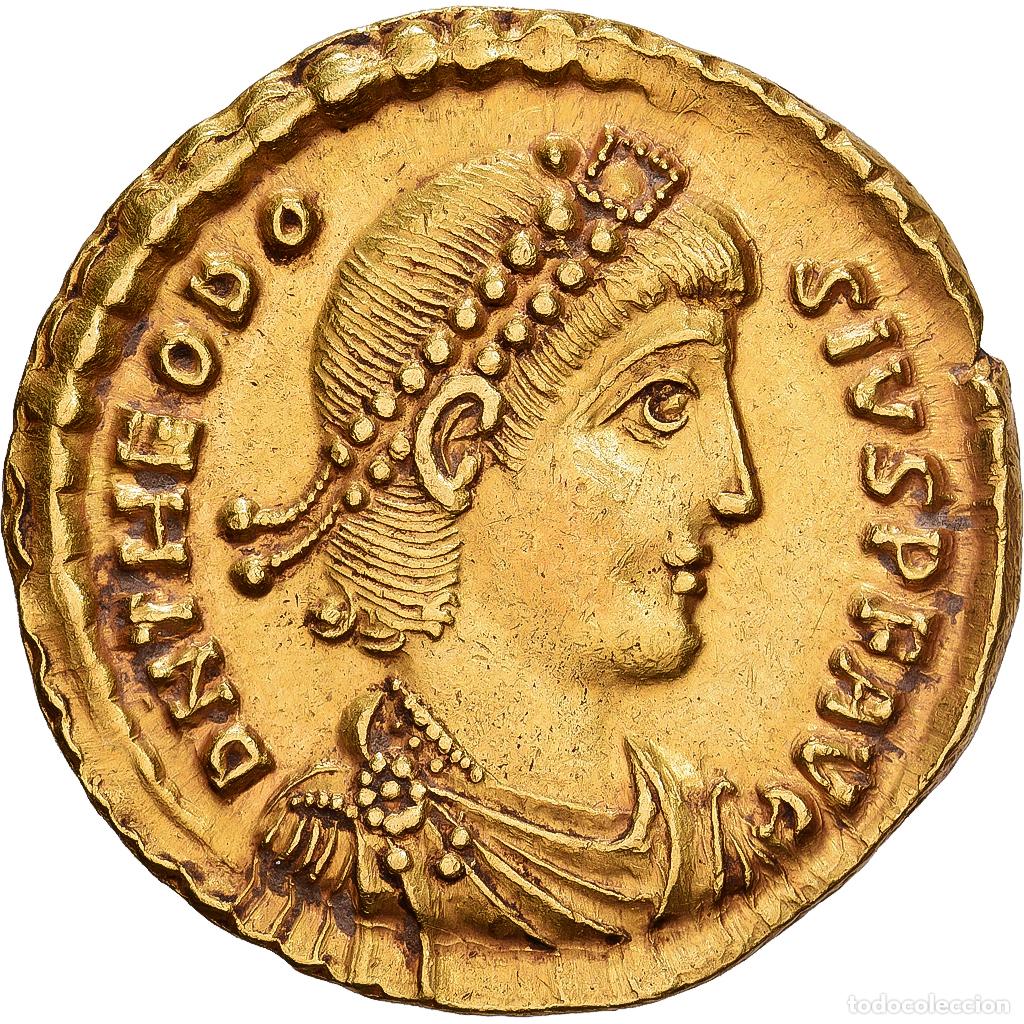 Monedas Imperio romano: [#982123] Theodosius I, 379-395. Solidus, Thessalonica, RIC 34c
