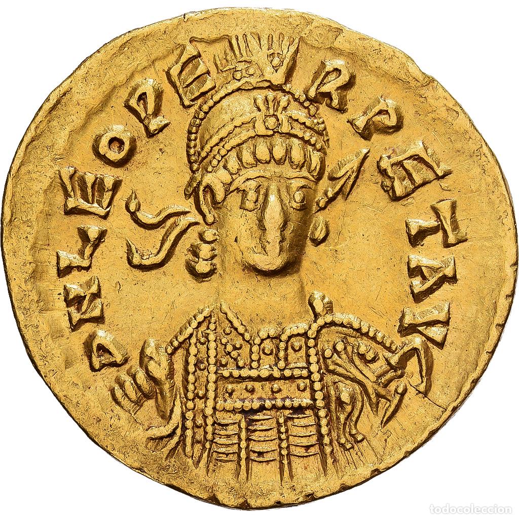 Monedas Imperio romano: [#982158] Roman Empire, Leo I, Solidus, 462-466, Constantinople, Oro, MBC+, RIC:605