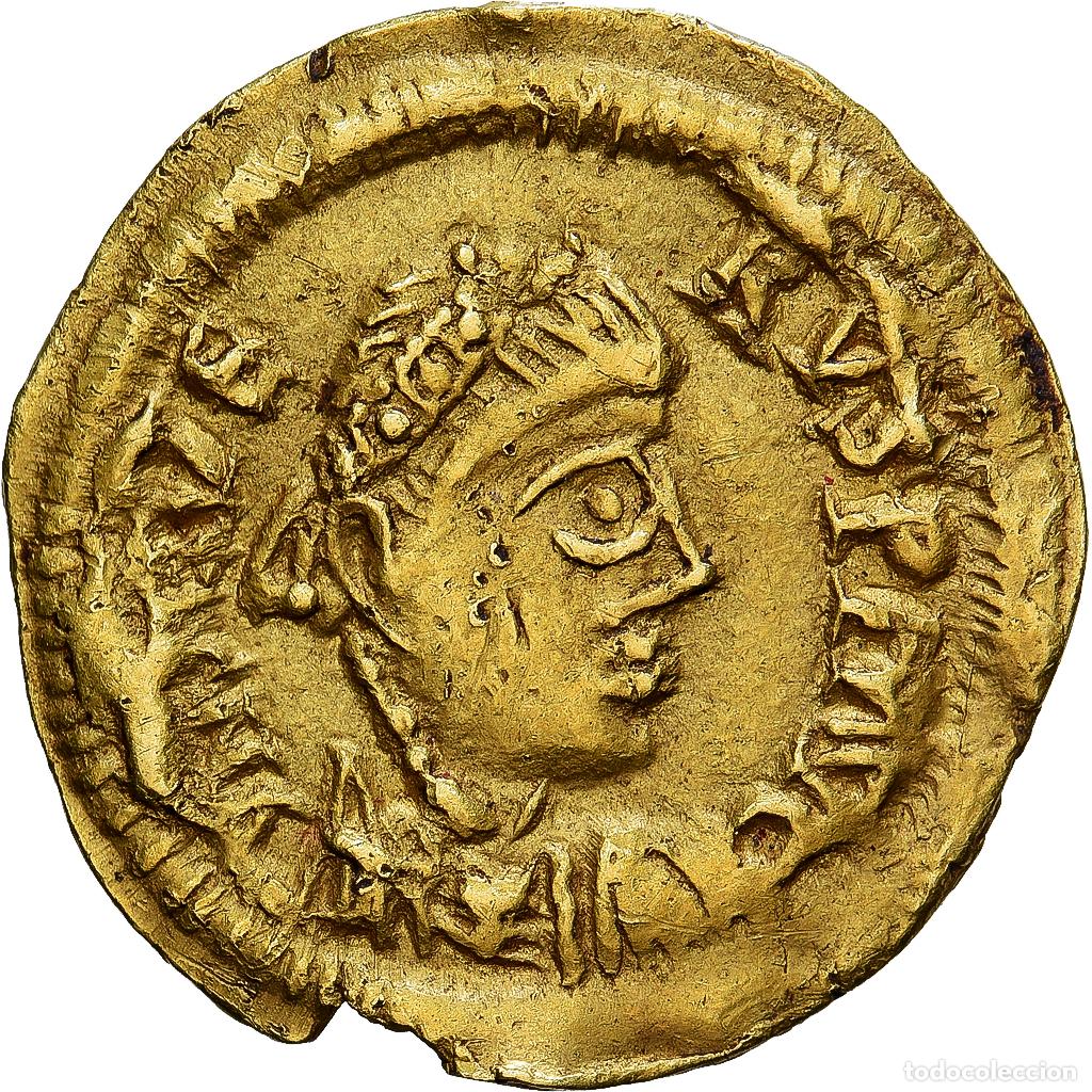 Monedas Imperio romano: [#982167] Visigoths, Libius Severus, Tremissis, 461-470, Uncertain Mint, Gaule, Oro, MBC+