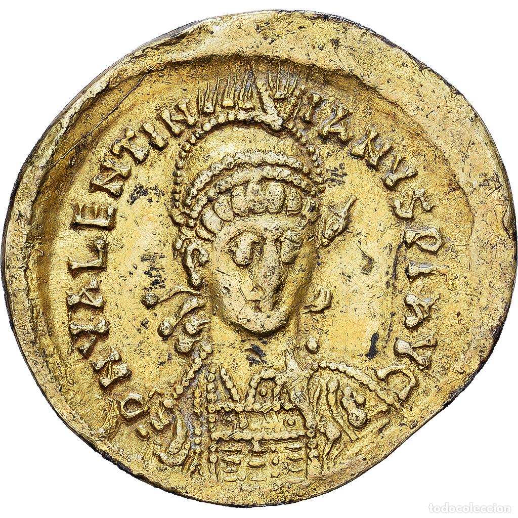 Monedas Imperio romano: [#982170] Roman Empire, Valentinian III, Solidus, 450-457, Constantinople, Fourr&eacute;e, Oro