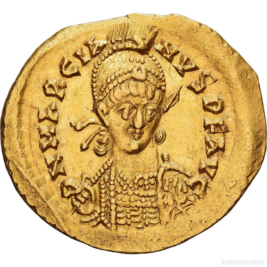 Monedas Imperio romano: [#982147] Roman Empire, Marcian, Solidus, 450-457, Constantinople, Oro, MBC+, RIC:511