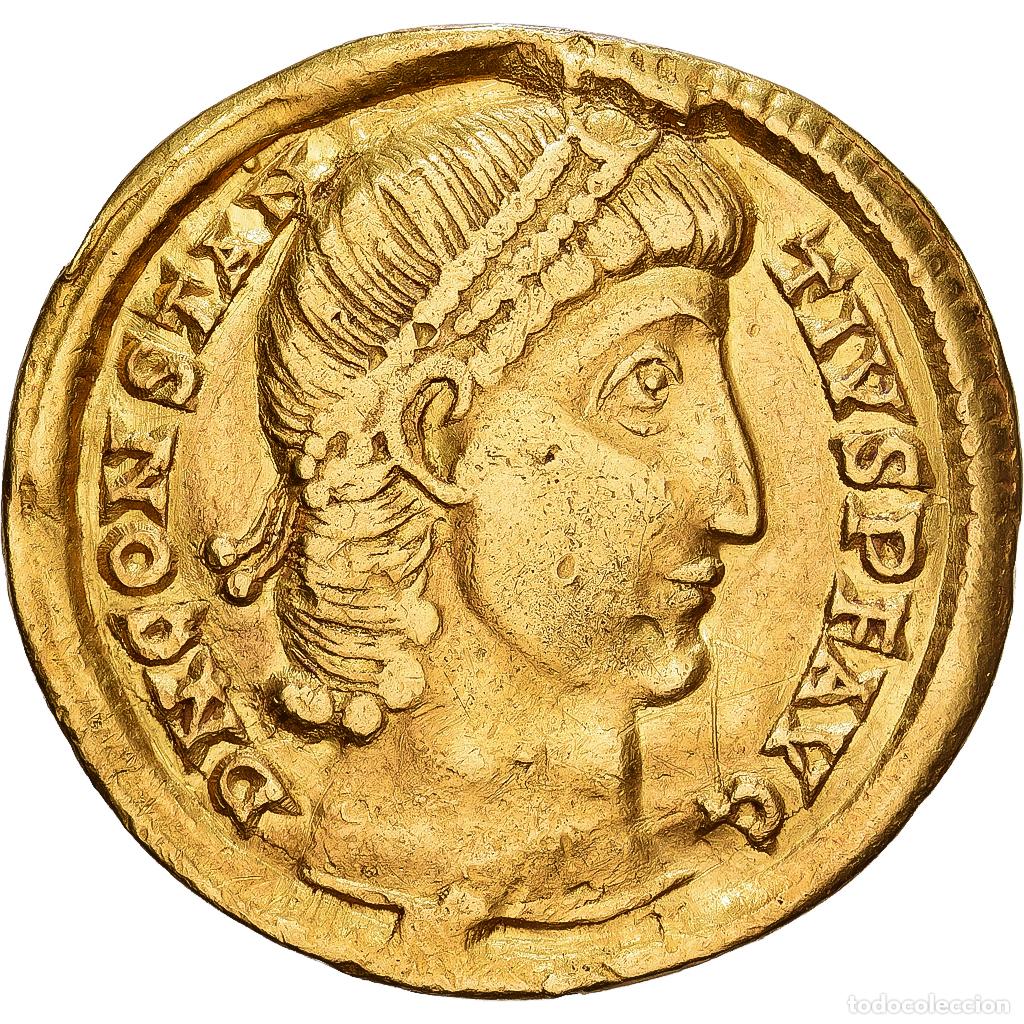Monedas Imperio romano: [#982140] Roman Empire, Constantius II, Solidus, 355-361, Nicomedia, Oro, MBC, RIC:100