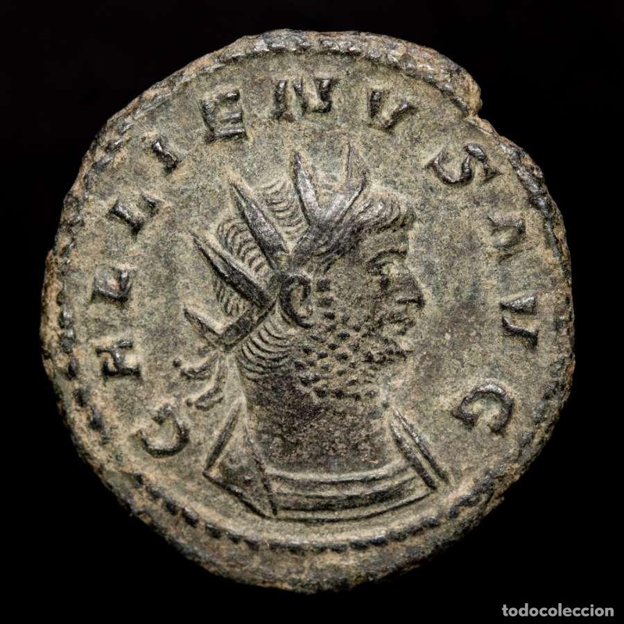 Monedas Imperio romano: Galieno, antoniniano. Ceca de Roma. INDVLGENT AVG. P. 263-264 d.C.