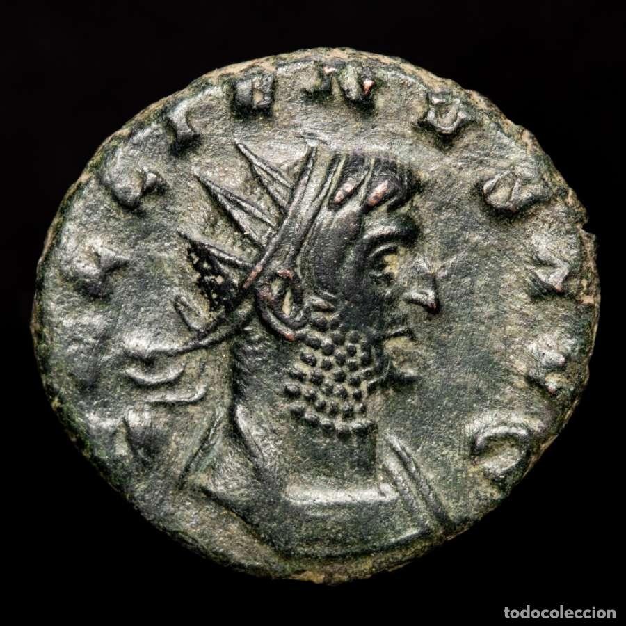 Monedas Imperio romano: Galieno (253-268 d.C.). Antoniniano de bronce. Roma. PROVI AVG.II
